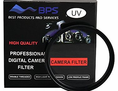 BPS 52mm UV Filter Dual Thread Screw-in Protector Filter Lens Kit for Nikon D3200 D3100 D3300 D7100 D90 D5100 D7000 D610 D800 D5300 D5200 D3000 D60 D100 D600 D200 D5000 or Canon EOS 1100D 600D 700D 1200D 