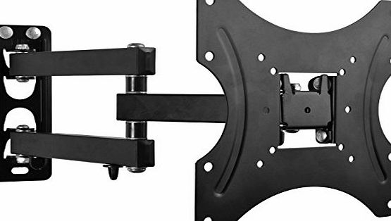 BPS Ultra Slimline 10-42 Inch TV Wall Mounting with Oscillating Tilt and Swivel Arm for LG Samsung Philips Toshiba, etc. LCD, LED and Plasma TV 4K - Capacity 35kg (77lbs) Max Vesa 200 x 200 mm