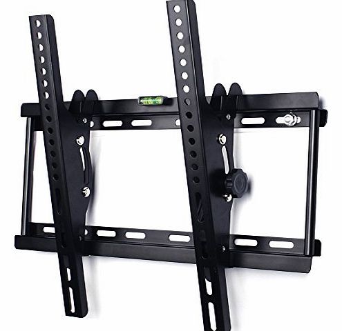 BPS Universal Tilt 15 Degree TV Wall Mount Bracket for 23``-55`` (58cm-140cm) TVs-- Knob Easy Tilting Fits Most TV Models Max Vesa 400mmx400mm, Spirit Level Included