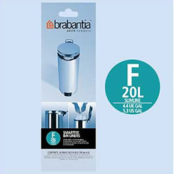 Brabantia 20 Litre Slimline Bin Liner - Pack of 20