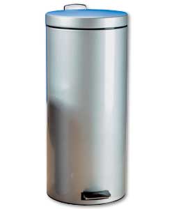 Brabantia 30 Litre Metallic Grey Pedal Bin