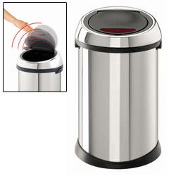 brabantia 50 Litre Sensor Bin Brilliant Steel
