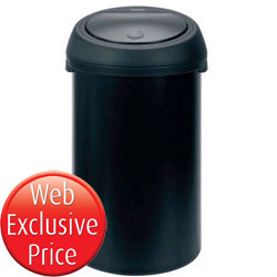 50L Black and#38; Black Touch Bin