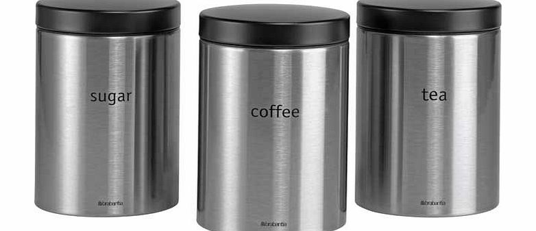 Matt Stainless Steel Storage Canisters