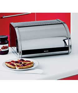 Brabantia Med Roll Top Bread Bin Stainless Steel