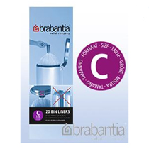 Brabantia Size C Waste-Bin Liners 12L (x20 Bags)