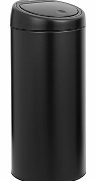 Brabantia Touch Bin, Matt Black, 30L