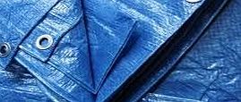 Bradas blue light weight industrial quality tarpaulin,ground sheet,waterproof cover4M X 6M(13FT X 19.5FT)