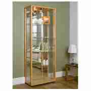 Double Glass Display Cabinet, Beech
