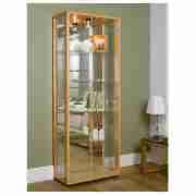 Bradley Double Glass Display Cabinet, Beech
