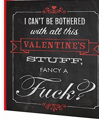 Brainbox Candy Cant Be Bothered Valentines Day Greetings Card