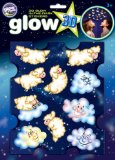 The Original Glowstars Company - Glow 3-D Stickers - Sheep and Clouds