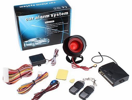 BrainyDeal AGPtek? 1-Way Security Car Auto Vehicle Alarm Protection System Remote Control - Support Engine locking, Auto central locking, LED indicator by Brainydeal