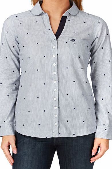 Brakeburn Womens Brakeburn Tulip Long Sleeve Shirt - Navy