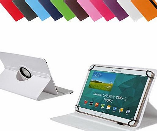 BRALEXX  Universal Rotation Case Fits TrekStor Odys Prestigio Samsung Medion Lenovo i.onic Archos Acer Apple - Blaupunkt ENDEAVOUR 1010, White