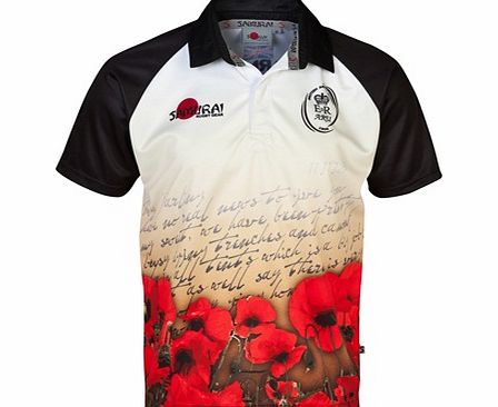 Army Rugby Union Letter Poppy Shirt 2014 -