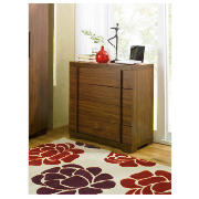 Brandon 4 Drawer Wide Chest, Walnut Effect