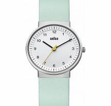 Braun Ladies White Turquiose Watch