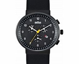 Braun Mens Chronograph All Black Watch