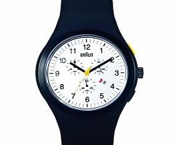 Braun Mens White Chronograph Watch