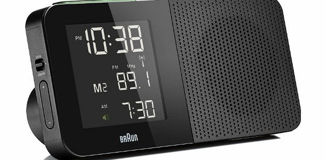 Braun Radio Alarm Clock, Black