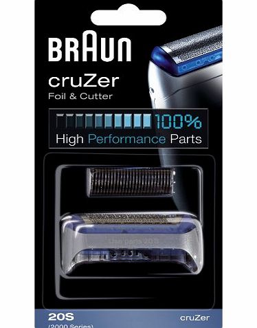 Braun Replacement Foil amp; Cutter - CruZer1, 2, 3, 4 - 2000 Series