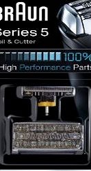 Braun Replacement Foil amp; Cutter - For 51s Series 5 and 8000 Series Activator, Contour Pro, 360 Complete