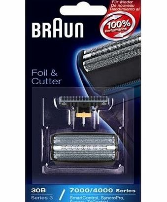 Braun Replacement Foil and Cutter - SyncroPro, Syncro, TriControl - 7000/4000 Series