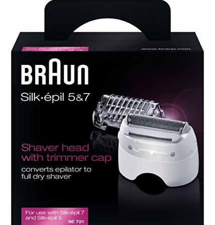 Braun SE721 Silk Epil Shaver Head and Trimmer Cap