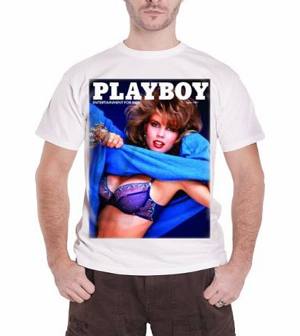 Playboy - Jun 87 Mens T-Shirt White Large