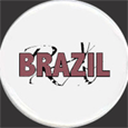 Brazil Messy Logo Button Badges