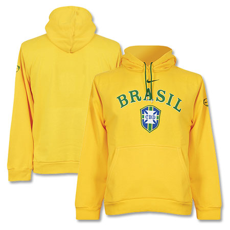 Brazil Nike 08-09 Brazil Federation Hoody (yellow)