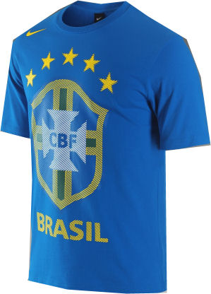 Nike 2010-11 Brazil Nike Core Federation Tee (Blue)