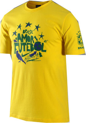 Nike 2010-11 Brazil Nike Core Federation Tee (Yellow)