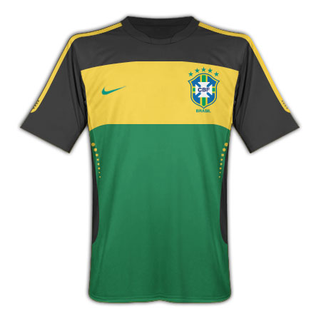 Brazil Nike 2010-11 Brazil Nike Elite Training Jersey