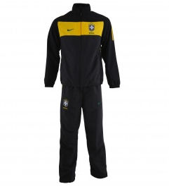 Brazil Nike 2010-11 Brazil Nike Woven Tracksuit (Black) - Kids