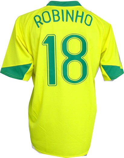 Nike Brazil home (Robinho 18) 06/07