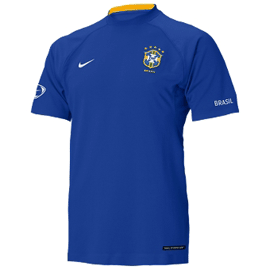 Brazil Nike Brazil Short Sleeve Training Top 06/07 (Blue)