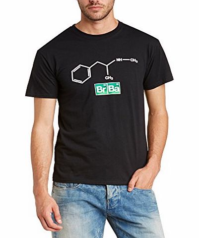 Breaking Bad Mens Symbol Logo Short Sleeve T-Shirt, Black, X-Large