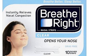 Breathe Right Clear Nasal Strips Small/Medium -
