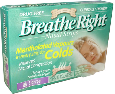 Menthol Nasal Strips - 8 Large