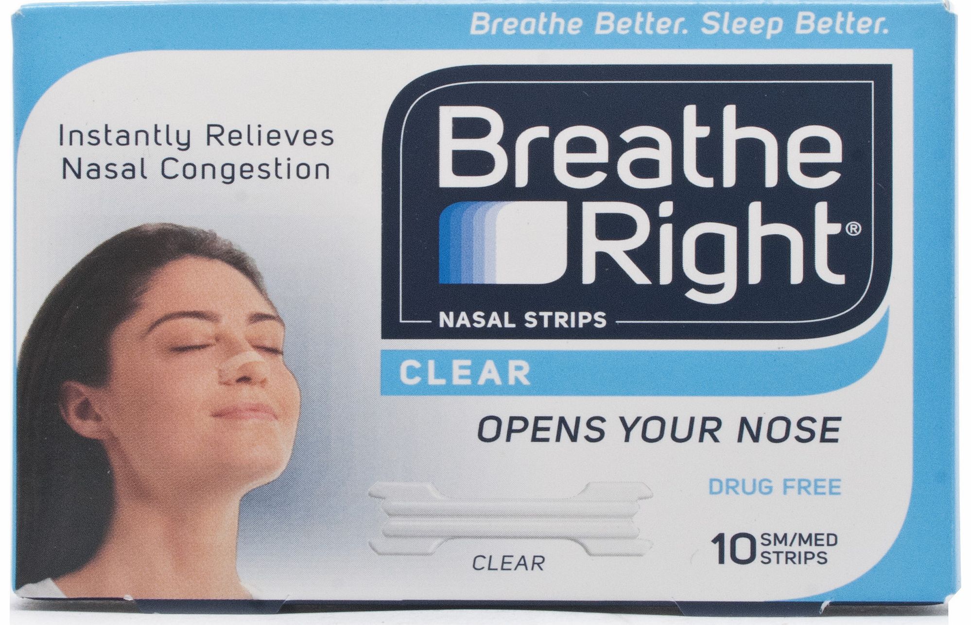 Nasal Strips Clear Small/Medium