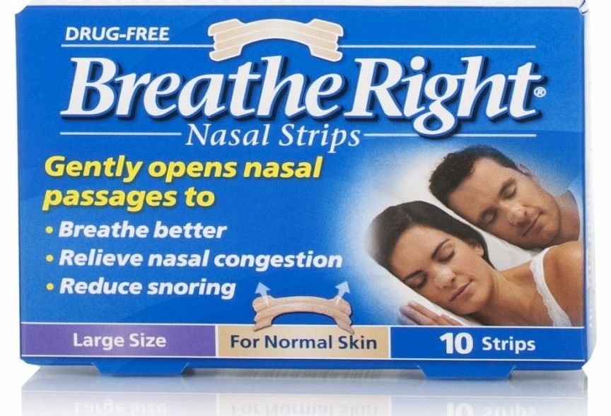 Breathe Right Nasal Strips Tan Large