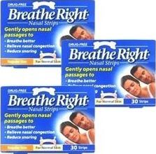 Breathe Right, 2102[^]0066630 Small / Medium Nasal Strips - 90