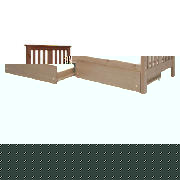 Brent Single Bed, Dark Finish