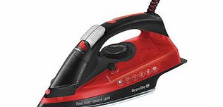 2400w red and black power steam iron