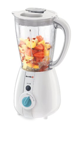 Breville Simplicity Blender, 500 Watt - White/ Aqua/ Grey