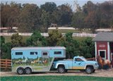Breyer Pick-up TruckandGooseneck Trailer - decorated