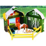 Breyer Stablemates Mare and Foal Pocket Barn