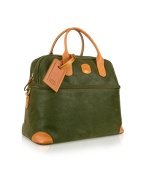Life - Olive Micro-Suede and Leather Beauty Case